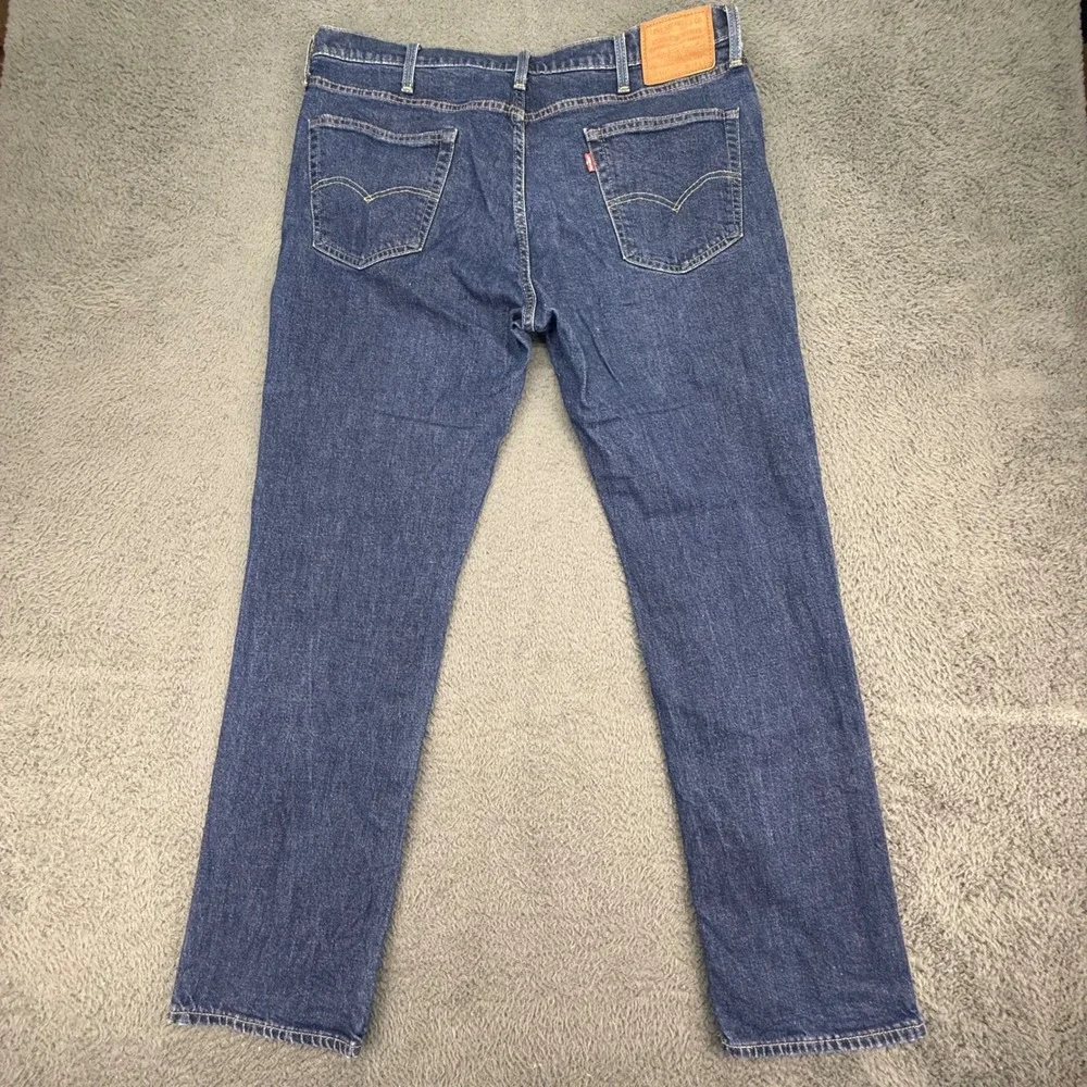 Levi's 511‎ Slim Fit Jeans Mens 38x32 Dark Wash Indigo Denim Premium 511 Big E